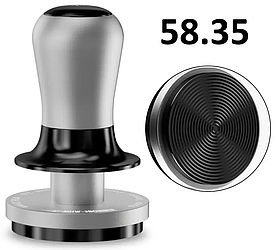 Пуш Темпер MHW-3Bomber 58 FlowLight Espresso Tamper Динамометричний Silver Black