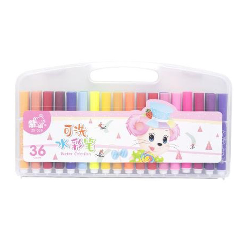 Набір фломастерів "Water color pen" 229-36(Pink) 36 кольорів, фото 1