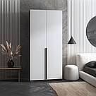 Зручна шафа для зберігання речей у спальню або вітальню з ЛДСП Високі розпашні шафи 100 см завширшки, фото 6