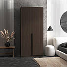 Зручна шафа для зберігання речей у спальню або вітальню з ЛДСП Високі розпашні шафи 100 см завширшки, фото 4