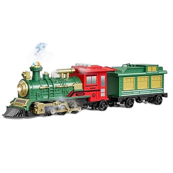 Паровоз Retro Train (довжина: 43 см, парогенерація, звуки, інерція, підсвітка, на батарейках, 1 вагон) 2183