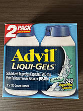 Адвіл Advil 240 Liqui-Gels 200 мг