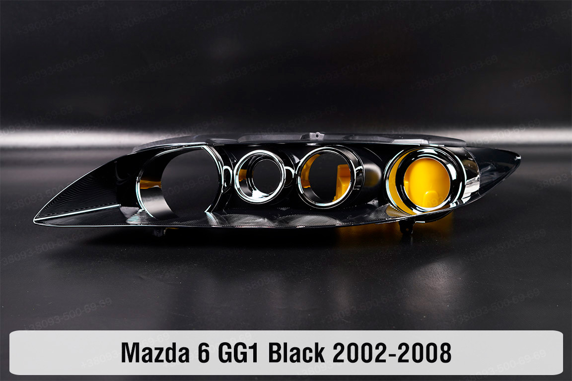 Декоративна маска Mazda 6 GG1 Black (2002-2008) ліва, фото 1