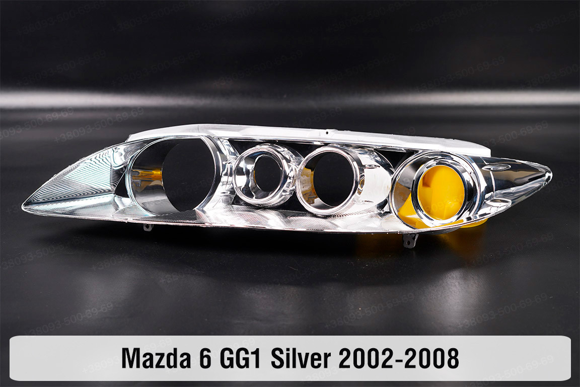 Декоративна маска Mazda 6 GG1 Silver (2002-2008) ліва, фото 1