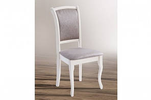 Стілець Лорд, білий/бежева тканина (Вавилон 62)