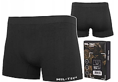 Чоловічі безшовні спортивні труси MIL-TEC Black (13010001) — потовідвідні, стрейч, анатомічний крій