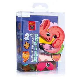 Гра розвиваюча Vladi Toys магнітна. Диво-математика. Цифри та фігури. VT5411-19