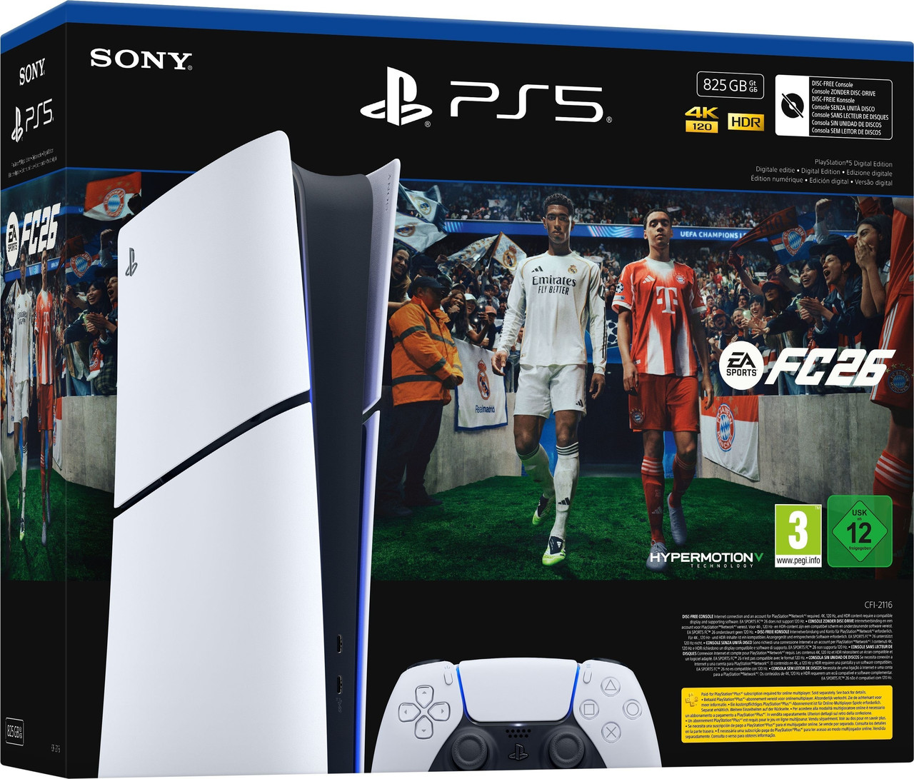 Ігрова консоль Sony PlayStation 5 Slim Digital Edition 825Gb (EA SPORTS FC 26), фото 1