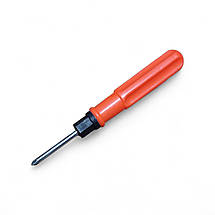 Викрутка 2 в 1 двостороння з пластиковою ручкою кольорова 17 см, фото 2