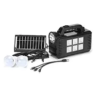 Переносний ліхтар GD-8077FM Solar, 2×3 Вт, USB, сонячна станція з радіо
