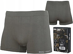 Труси чоловічі безшовні потовідвідні MIL-TEC Olive 11201201 — спортивні стрейч-шорти