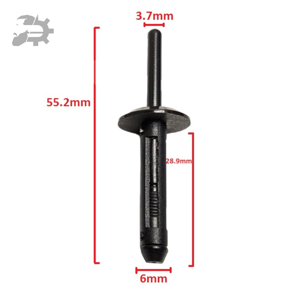 Кліпса кріплення підкрилка локера колісної арки X5 F85 Bmw 6500911 07142151750 2151750 комплект 5шт, фото 1