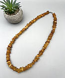 Намисто з натурального необробленого лікувального бурштину, фото 2