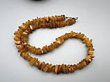 Намисто з натурального необробленого лікувального бурштину, фото 3