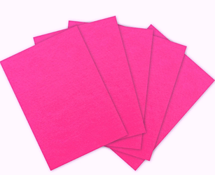 Фетр листовий А4, 180г. Рожевий F-180-043