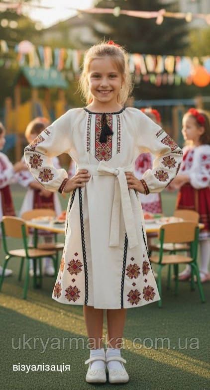 Вишите плаття для дівчинки "Карпаточка"