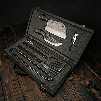 Набір для приготування стейків "Майстер BBQ" + гравіювання у подарунок