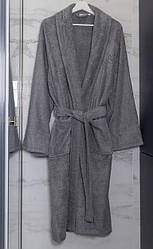 Махровий халат для готелю графіт HOTEL SPA