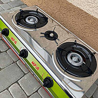 Газова плита Мрія (3 конфорки нержавіюча сталь)