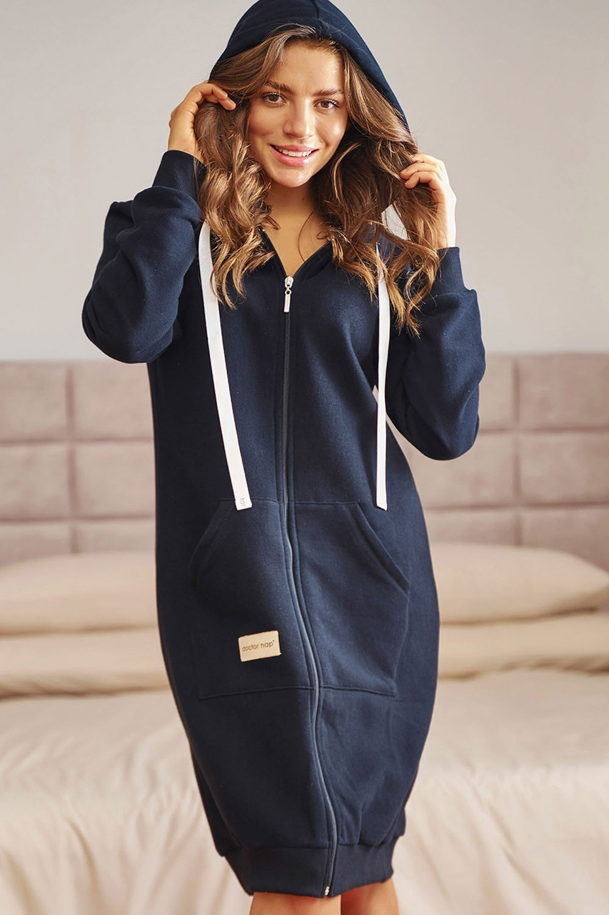 Жіночий халат на замку з байкою SMZ.4136 J/25 XL, фото 1