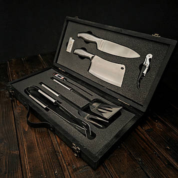 Набір для приготування стейків "Майстер BBQ-2" + гравіювання у подарунок