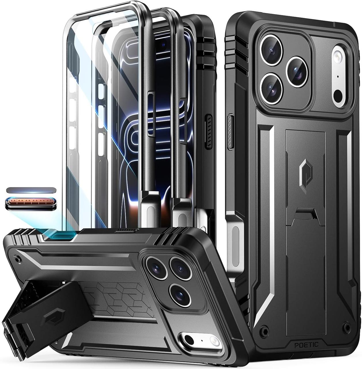 Захисний чохол 360° Poetic Revolution Series Black для iPhone 17 Pro Max, фото 1