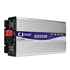 Перетворювач напруги інвертор чистий синус Changi CJ-6000Q 6000W 12V 24V 48V DC-AC 220V