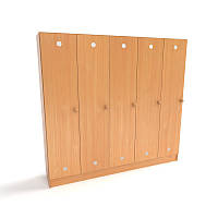 Шафа дитяча для роздягальника 5-секційна. Шафи для одягу в дитячий садок