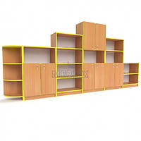 Стінка для дитячого садка Стандарт. Набірні стінки з шаф для іграшок у дитячий садок