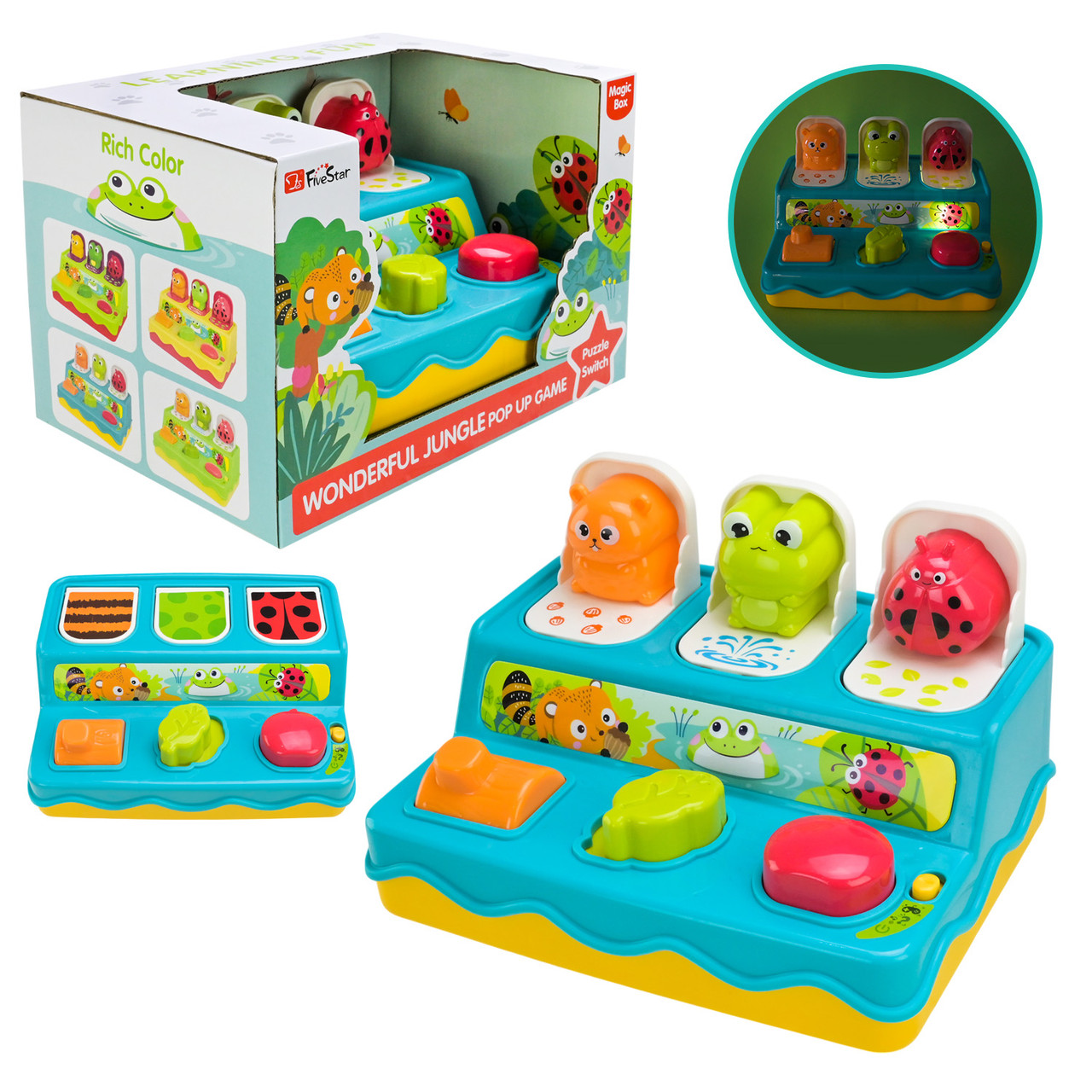 Іграшка-Логика 35163 Pop-up, вправи для тактильного розвитку, фото 1