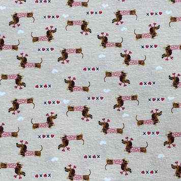 Кулір стрейч трикотажне полотно преміум принт  такси