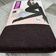 Колготки жіночі кашемір шерсть на хутрі Irina, 42-48 розмір, коричневі, 9988, фото 2