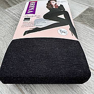 Колготки жіночі кашемір шерсть на хутрі Irina, 48-54 розмір, темно-сірі, 9988, фото 2