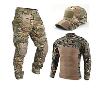 Тактичний військовий костюм G3 3в1 Штани Idogear + Убакс ESDY + Бейсболка Мультикам
