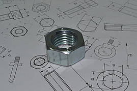 Шестигранні гайки М52 DIN 934, ГОСТ 5927-70, ГОСТ 5915-70 клас міцності 5.0, 6.0