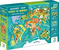 Розвиваюча гра Магнітна мапа світу тварини