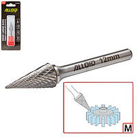 Alloid Pro. Борфреза твердосплавна для металу, тип M, D-12 мм, d-6 мм, L-70 мм
