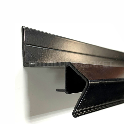 "Ширяючий/Парящий" (АЛ) чорний - 335 г. Профіль алюмінієвий для натяжних стель, фото 1