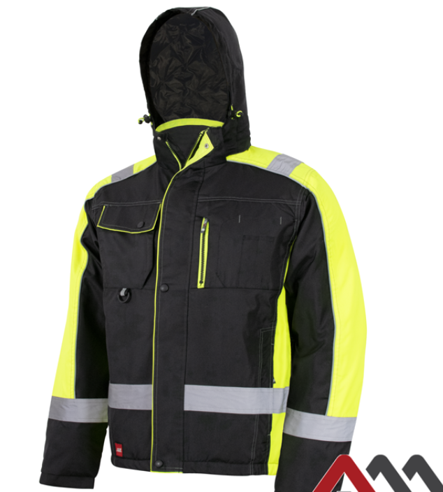 Зимова куртка робоча, спецодяг утеплений флуоресцентний Artmaster CLASSWORK, фото 1