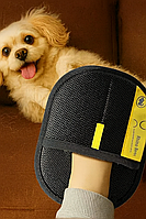 Рукавичка для видалення шерсті тварин антистатична, багаторазова GroomDini