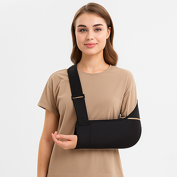 Бандаж для руки з регульованим ремінцем, 35х15см / Підтримуючий бандаж для руки / Фіксатор для руки