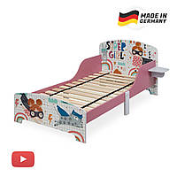 Дитяче ліжко з поличкою з мотивом супергероїні 60 x 94 x 143 см Німеччина