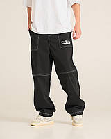 Теплые брюки оверсайз мужские OGP Smoozy Fleece черные