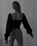 Блуза для милих дам "Креп Дайвінг". Розміри: 42-44, 44-46, фото 2