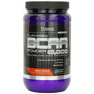 Амінокислота BCAA для спорту Ultimate Nutrition Flavored BCAA 12,000 Powder 457 g 60 servings Fruit Punch (000006655)