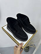 Лофери зимові жіночі GUERO G007-5102 Color 19 чорні замшеві 37, фото 5