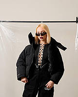 Зимова жіноча пухова куртка OGONPUSHKA Easy 2.0 чорна