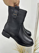 Зимові черевики жіночі MeegoComfort 25A73265-3 BLACK чорні шкіряні, фото 5