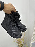 Черевики зимові жіночі MeegoComfort OX63329-1Z Black чорні на високій платформі 36, фото 4