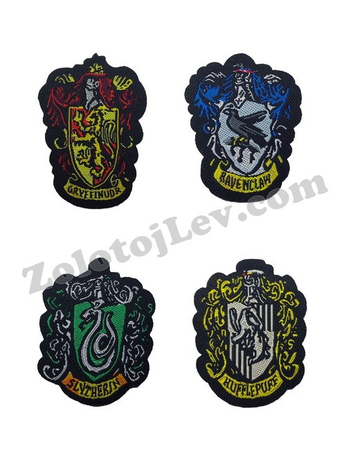 Емблеми Гаррі Поттер 4 шт комплект, фото 1